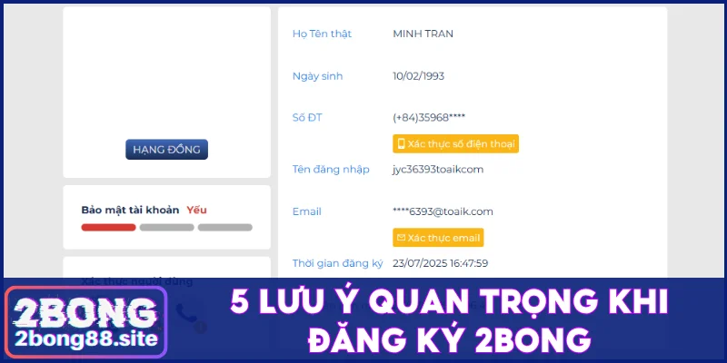 5 lưu ý quan trọng khi đăng ký 2Bong